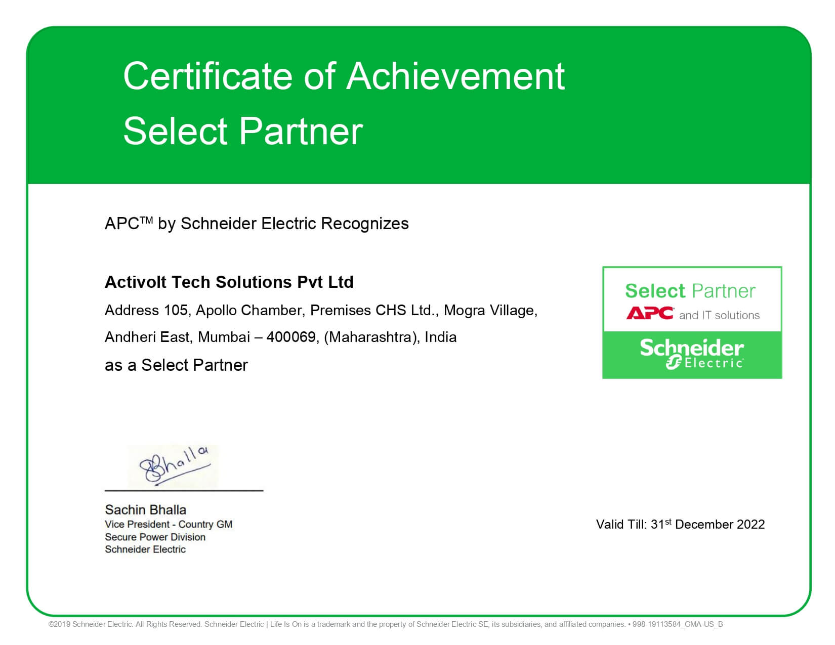 Activolt Tech Solutions_Select Partner Certificate_2022_page-0001